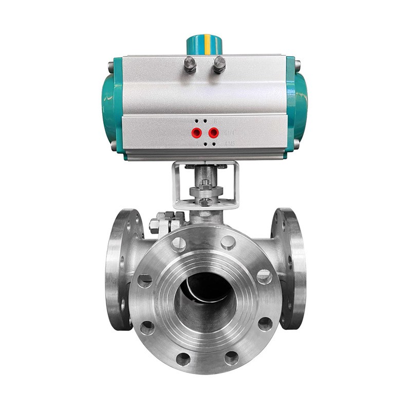 Flanged 3 Way Ball Valve